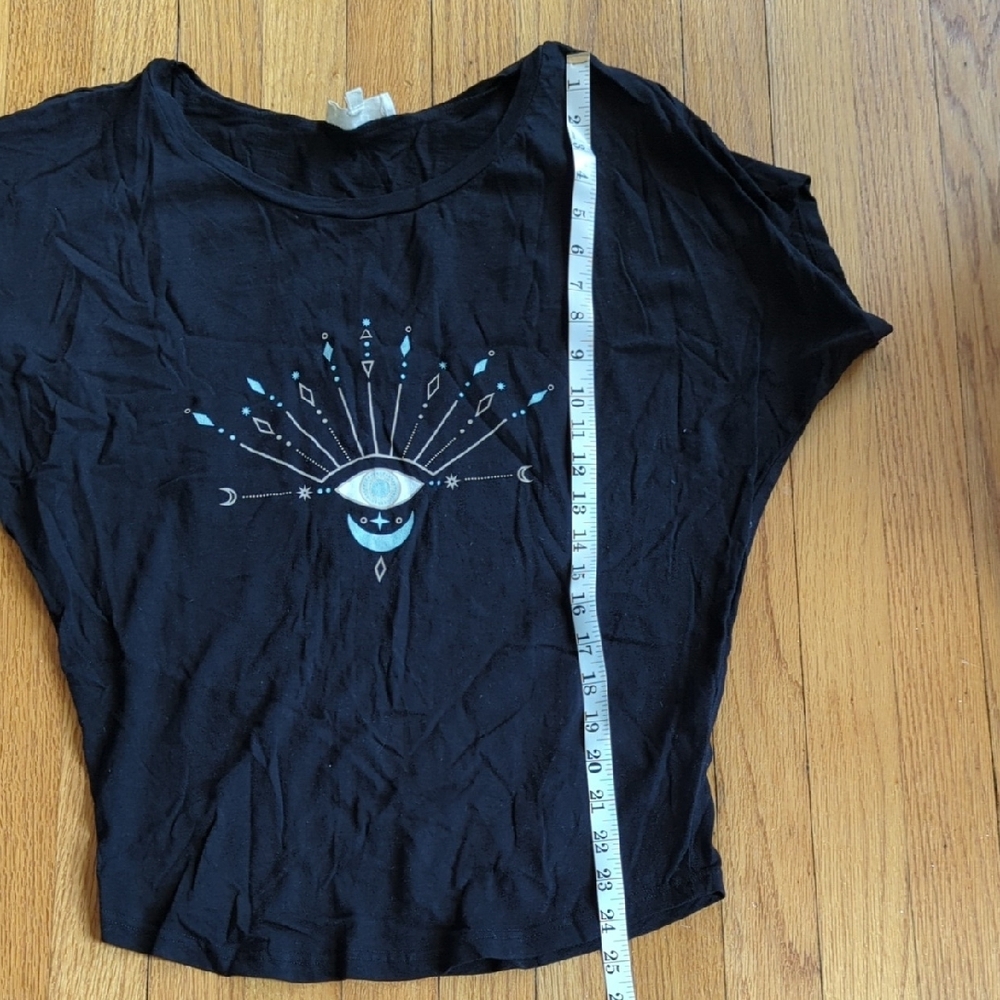 Synergy Organic Clothing Black Tee with Eye Graphic Size Small - Picture 8 of 9